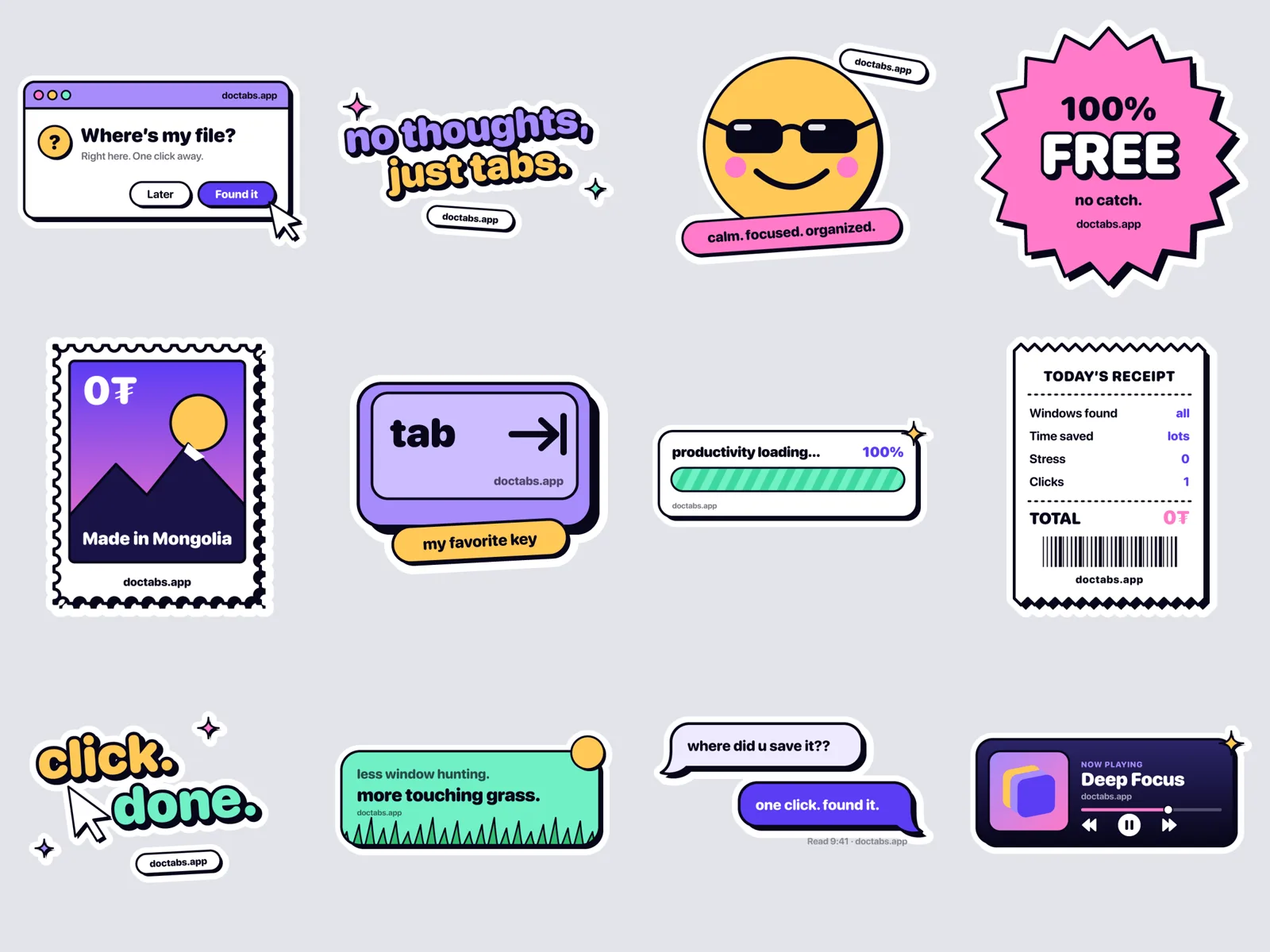 DocTabs sticker set